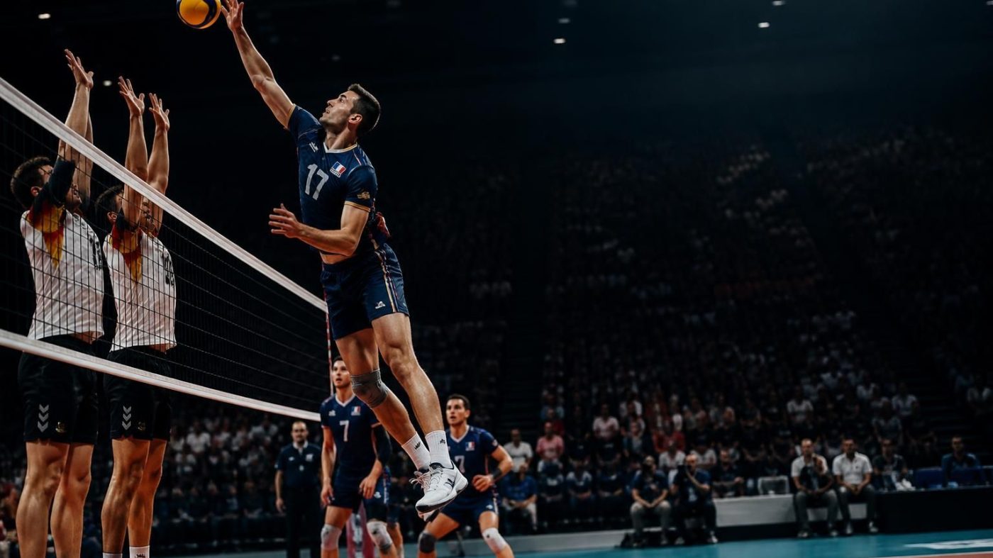découvrez notre pronostic pour le match france – allemagne du 15 septembre 2026 dans le cadre de l'eurovolley masculin. analyse détaillée, statistiques et conseils pour parier.